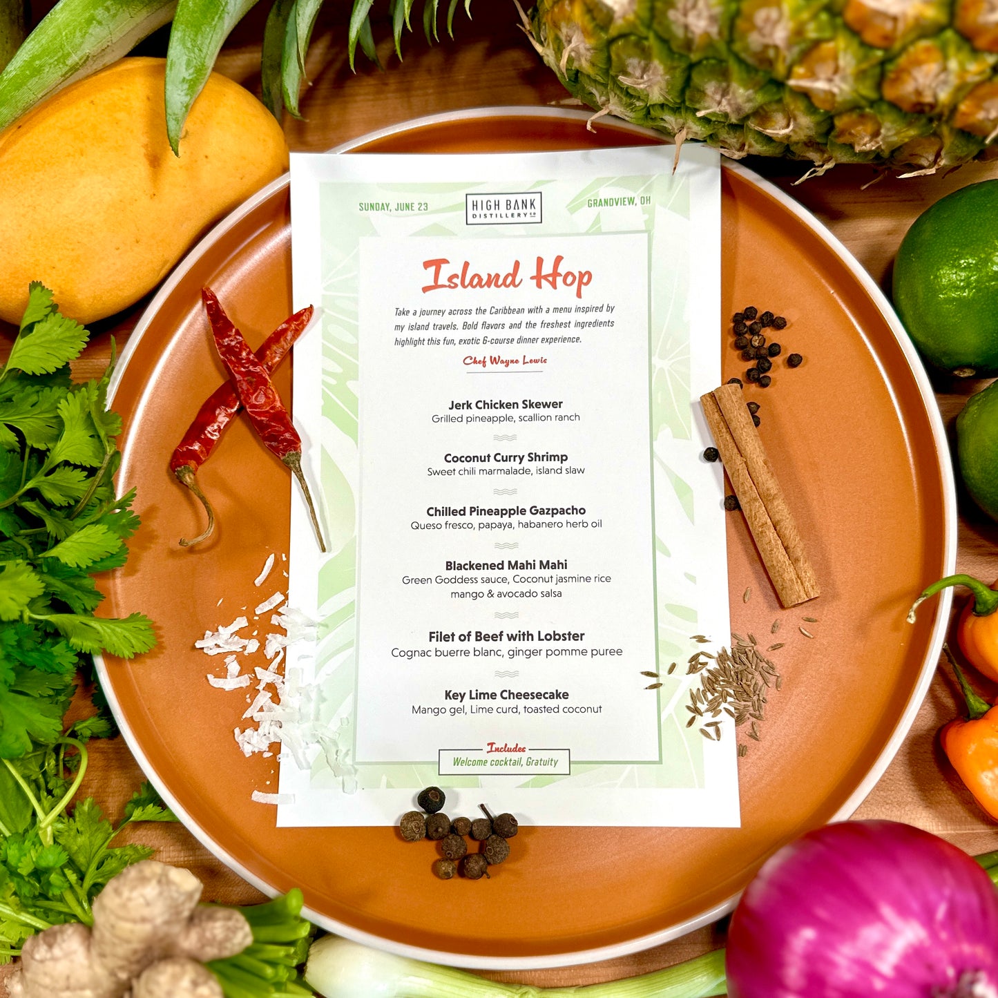 Island Hop: 6-course tasting experience